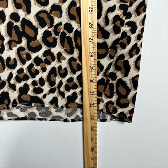 Chico's Petite Leopard Print Tunic Dress Chic Style Size 0 - Picture 7 of 7